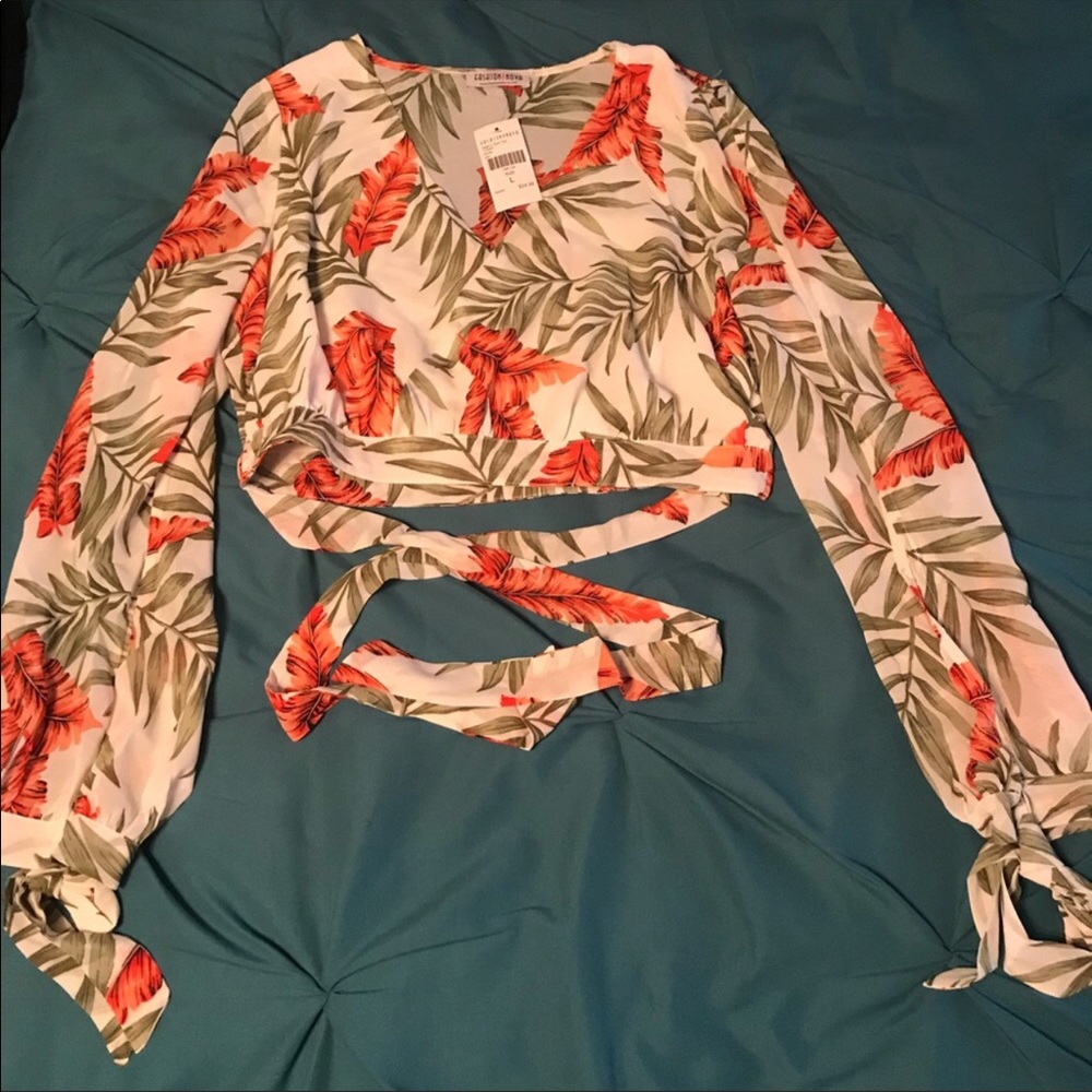 Fashionova cross body crop top